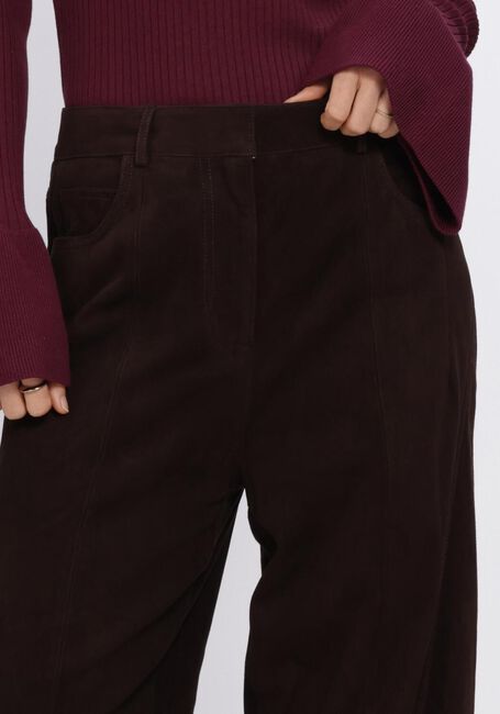 Bruine IBANA Wijde broek PARLA SUEDE - large