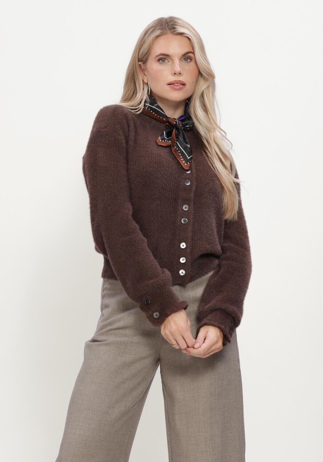 Ruby Tuesday Ruby Tuesday Vest Dames Vivett Fluffy Knit Cardigan