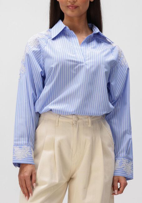 Lichtblauwe BRUUNS BAZAAR Blouses MESQUITEBBKALOE BLOUSE - large