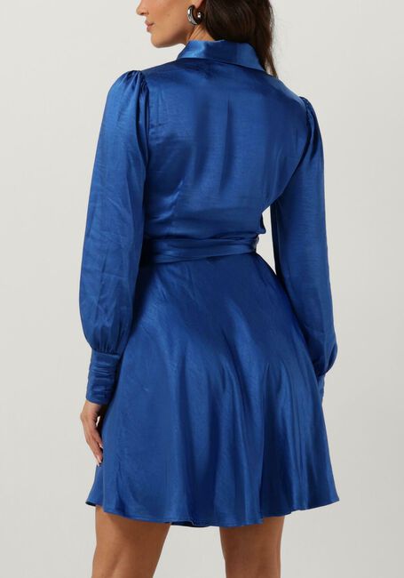 Blauwe NOTRE-V Mini jurk NV-DORIS SATIN DRESS - large