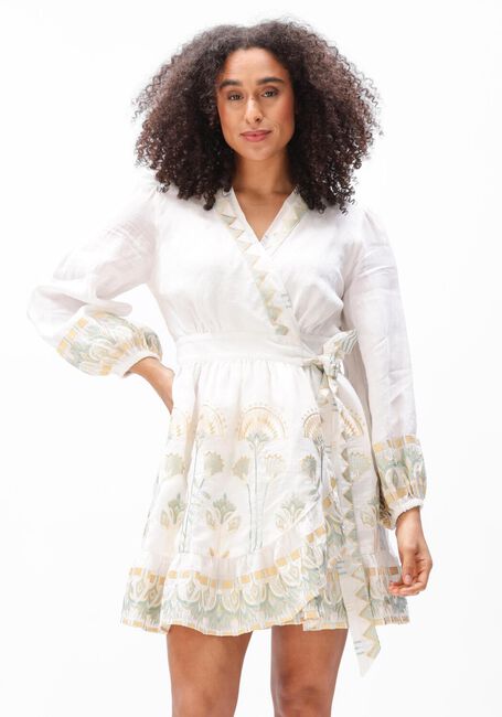 Witte GREEK ARCHAIC KORI Mini jurk S6K-4073174 - large