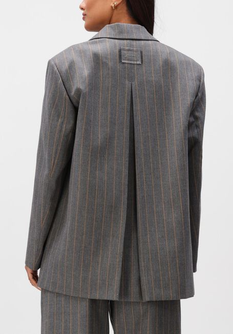 Grijze GANNI Blazers WOOL STRIPE BLAZER - large