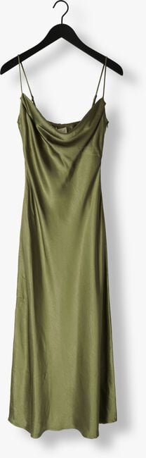 groene notre-v maxi jurk satin strap dress1