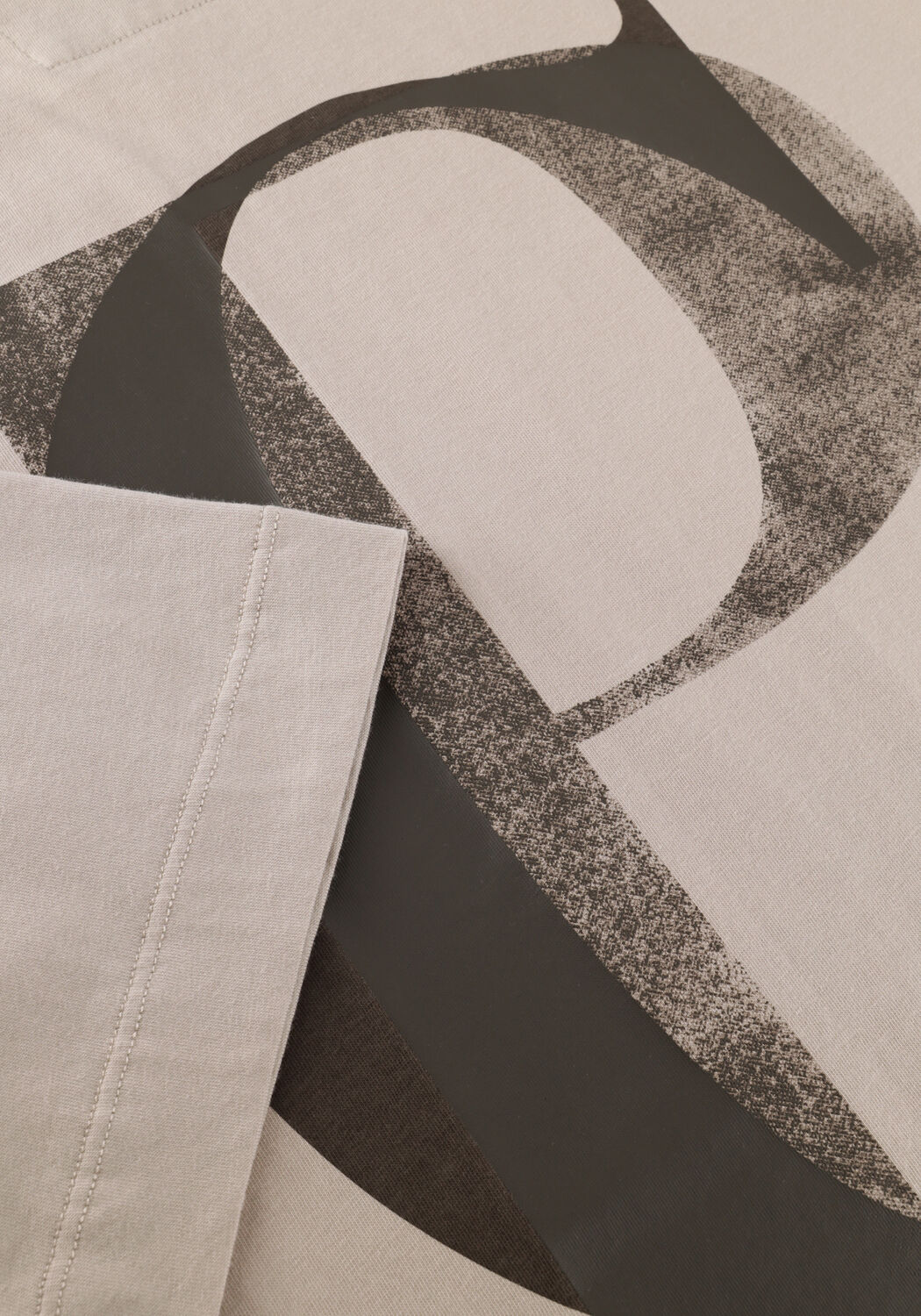 Grijze CP COMPANY T-shirt 30/1 JERSEY SHORT SLEEVE LOGO T-SHIRT - large