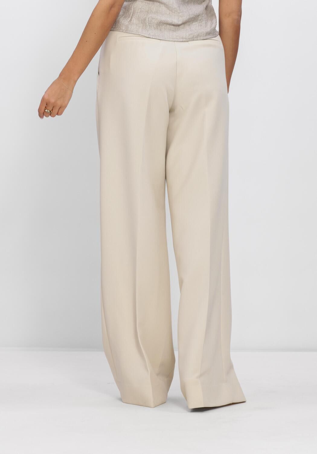 Beige CO'COUTURE Wijde broek ACILECC PLEAT PANT LL - large