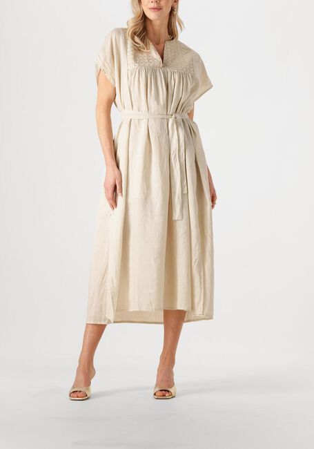 Beige GREEK ARCHAIC KORI Maxi jurk 430825 - large