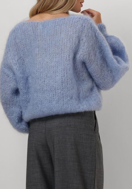 Lichtblauwe AMERICAN DREAMS Trui MILANA LS MOHAIR KNIT - large