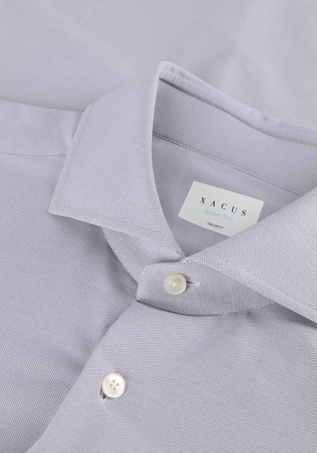 Lichtgrijze XACUS Casual overhemd ACTIVE 91617 520ML - large