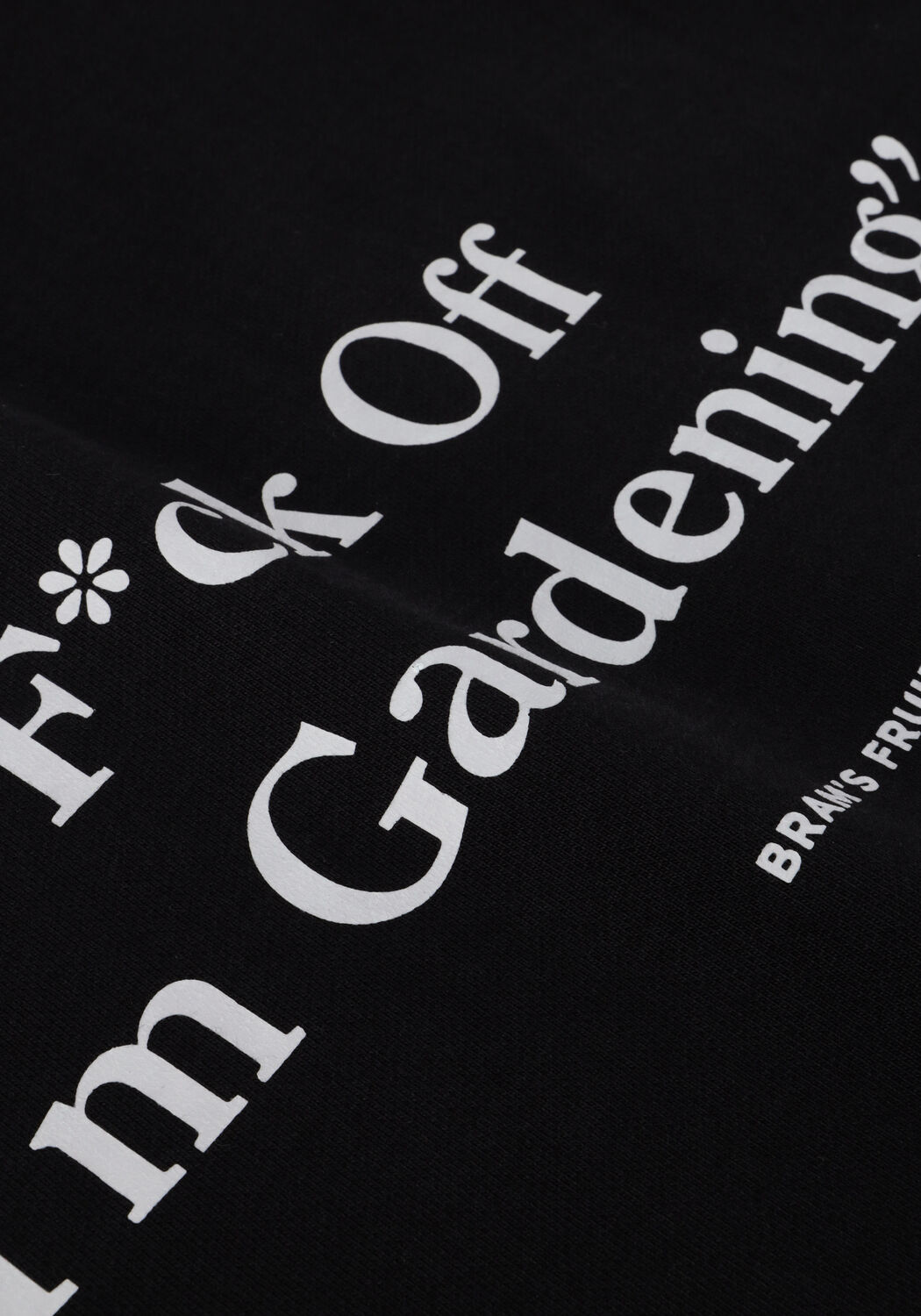 Zwarte BRAM'S FRUIT Truien/vesten F*CK OFF HOODIE - large