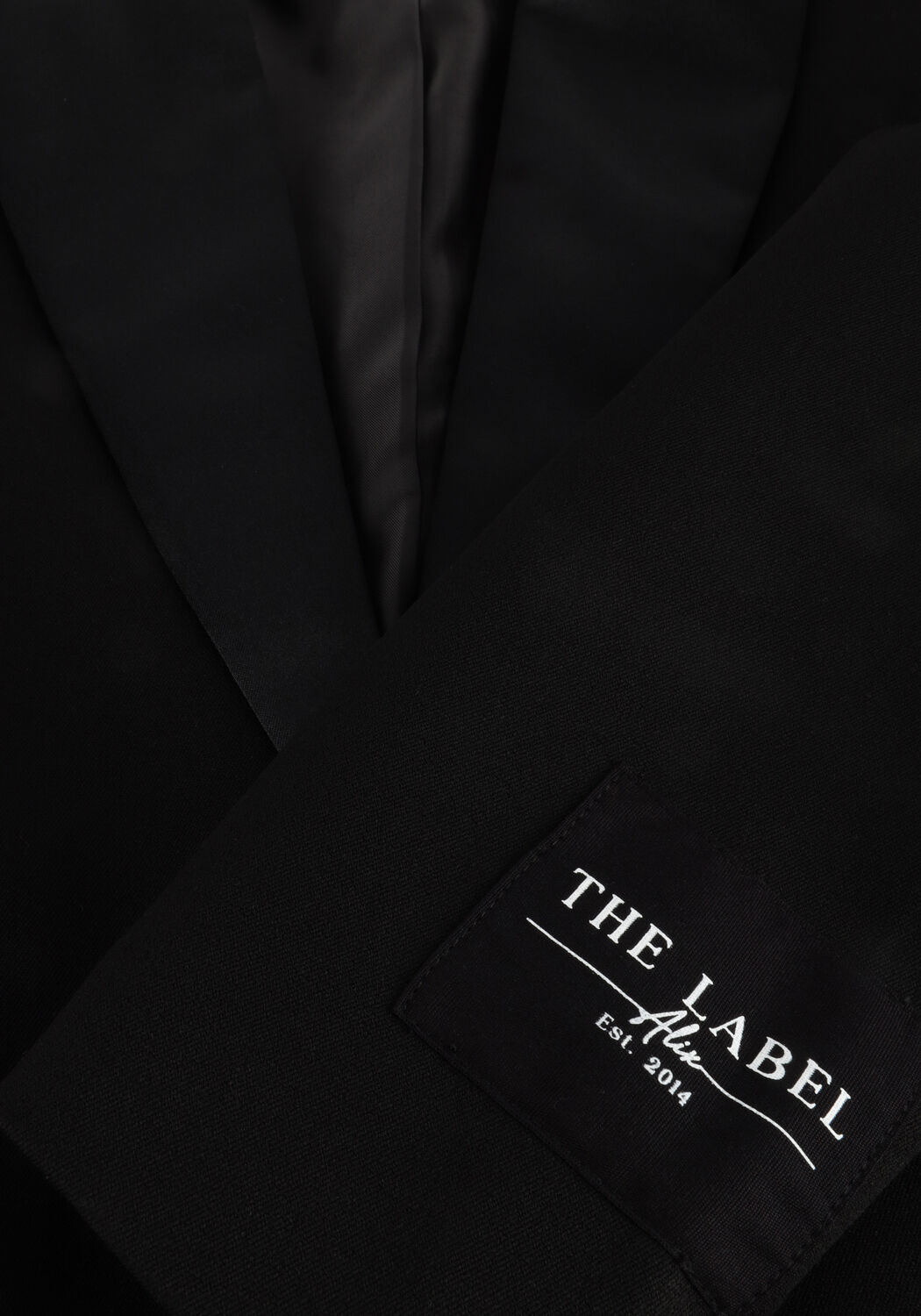 Zwarte ALIX THE LABEL Blazer LADIES WOVEN OVERSIZED MIX BLAZER - large