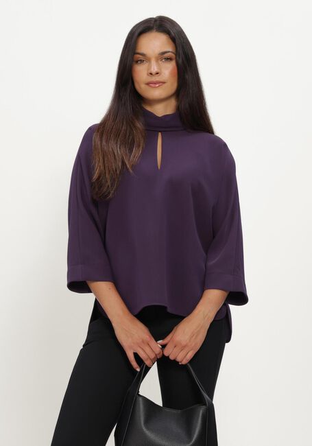 Paarse LUISA CERANO Blouses KURZARM-BLUSENTOP - large