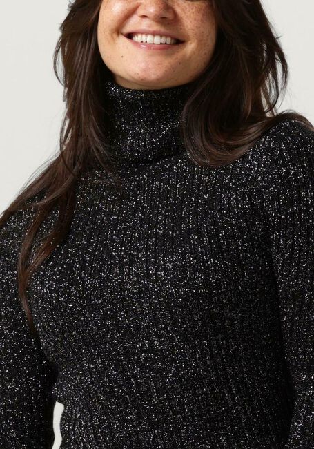 Grijze ACCESS Coltrui LUREX KNITTED TURTLENECK TOP - large