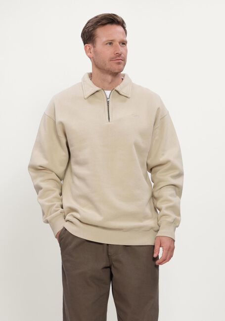 Khaki FOR&Eacute;T Trui HOOK HALF ZIP - large