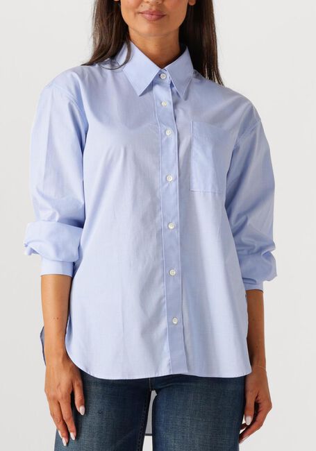 Lichtblauwe CLOSED Blouses OVERSIZED SHIRT - large