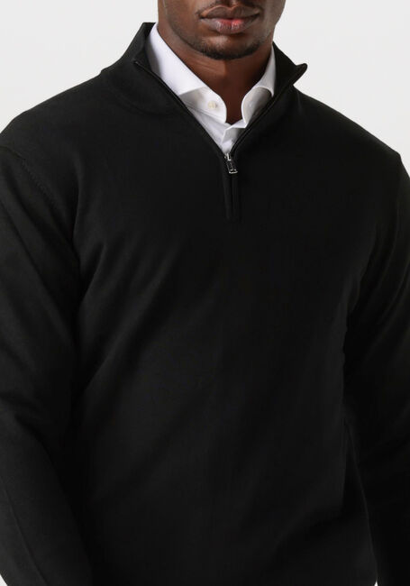 Zwarte PROFUOMO Trui PULLOVER HALF ZIP - large