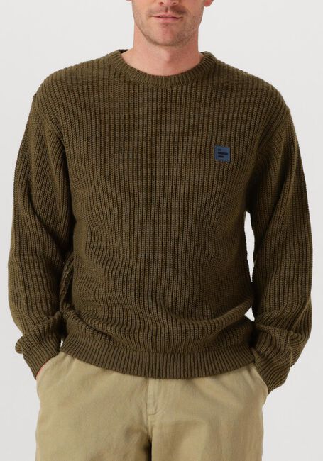 Khaki AMERICAN VINTAGE Trui CRASHWAY CREW - large