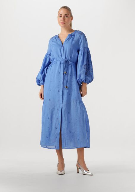 Blauwe SCARLETT POPPIES Midi jurk LIWA LONG DRESS - large