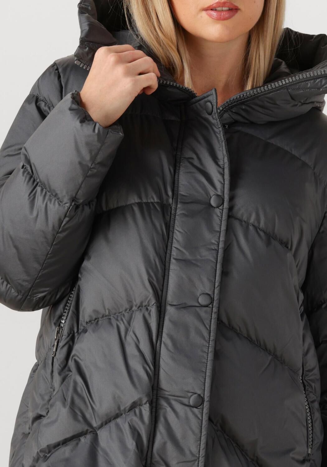 Donkergrijze LUISA CERANO Gewatteerde jas 428944/4144 - large