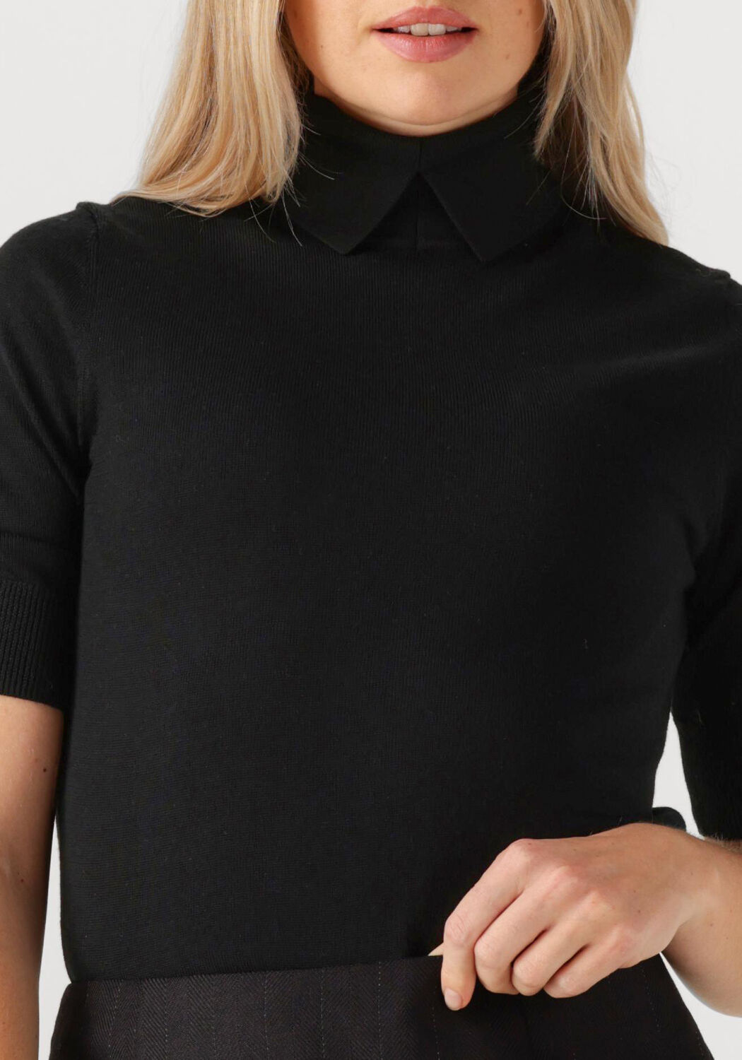 Zwarte HERSKIND Top PERRY KNIT BLOUSE - large