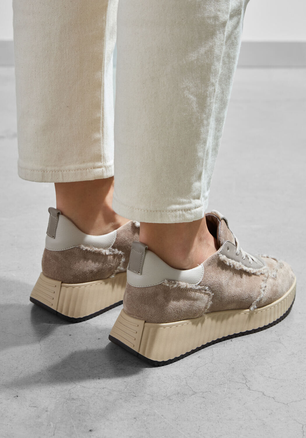 Taupe SOFTWAVES Lage sneakers 8.95.07 - large