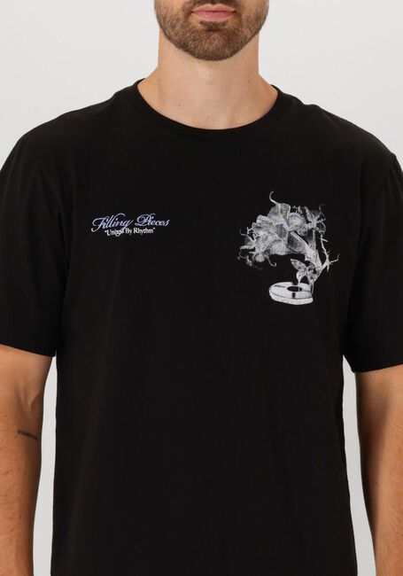 Zwarte FILLING PIECES T-shirt T-SHIRT GRAMMOPHONE - large