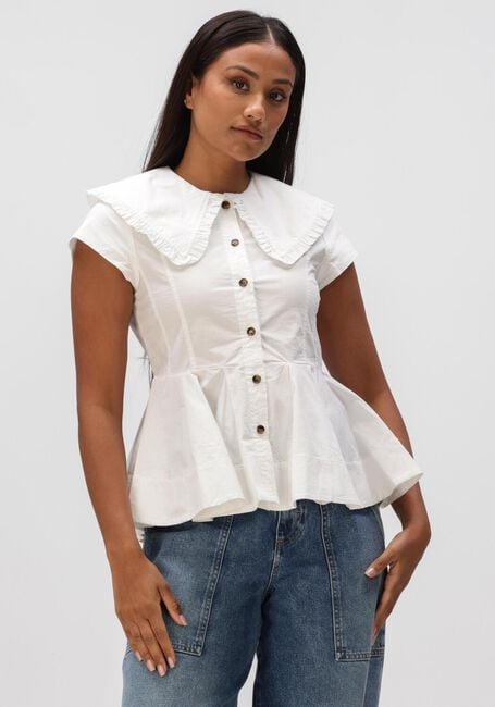 Witte GANNI Tops & T-shirts PETER PAN COLLAR SHIRT - large