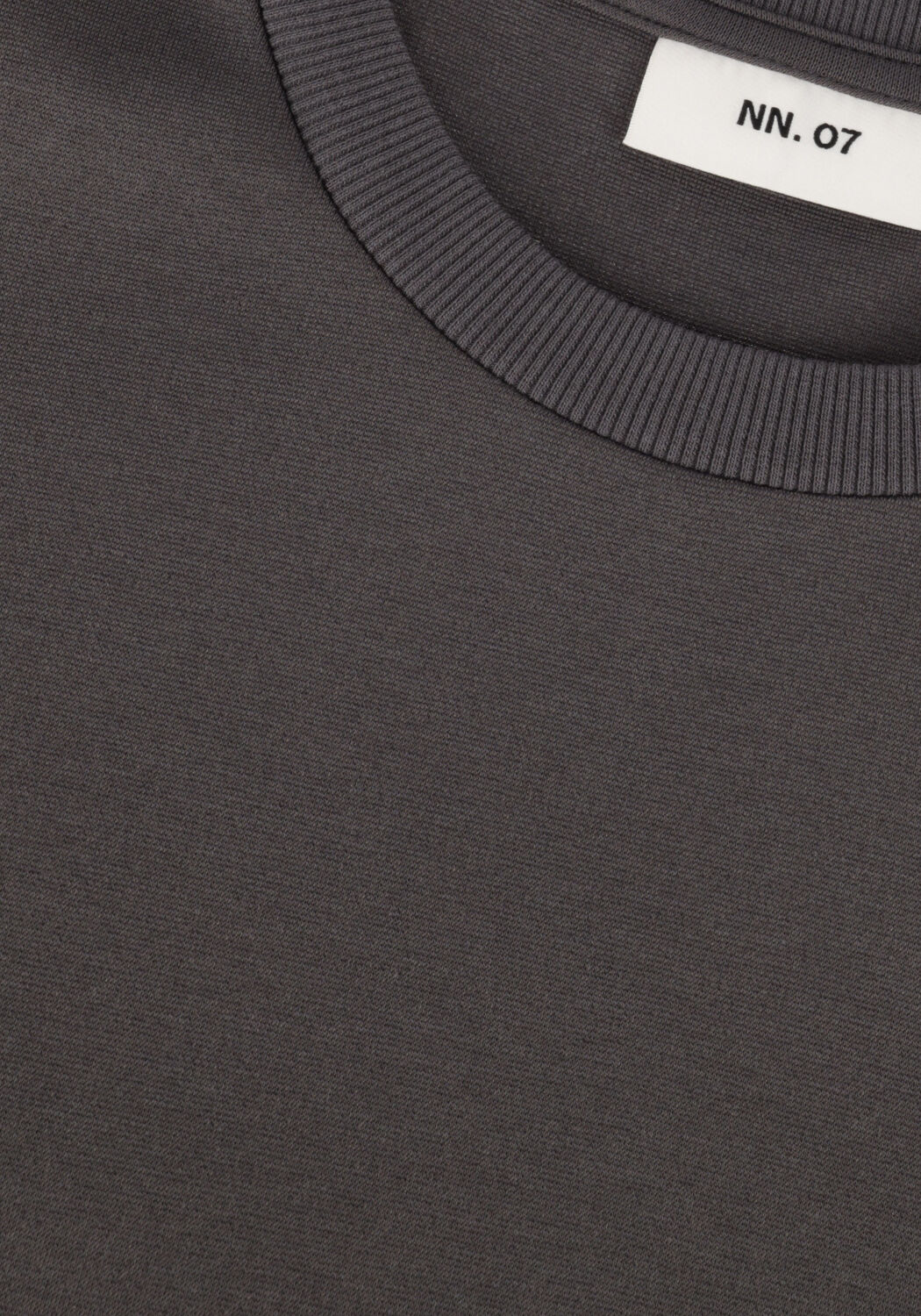 Donkergrijze NN.07 T-shirt NAT SS LOGO TEE 3457 - large