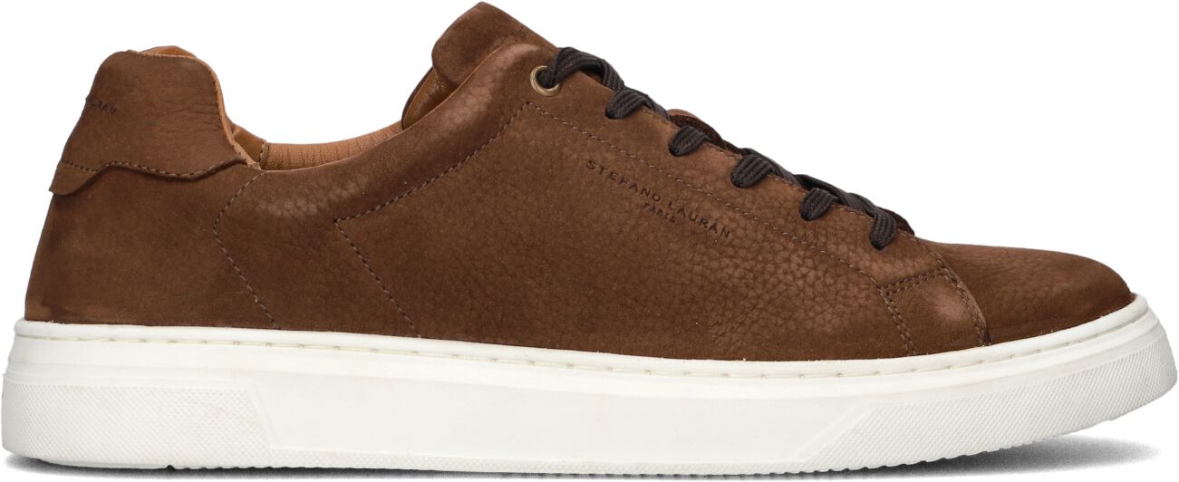 Stefano Lauran Lage Sneakers Heren Sl124h600, Maat: 42, Materiaal: Leer, Kleur: Bruin