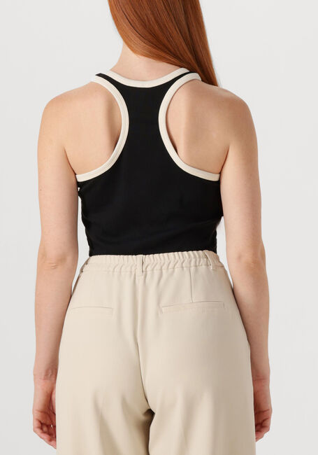 Zwarte SUMMUM Top SINGLET RIB JERSEY - large