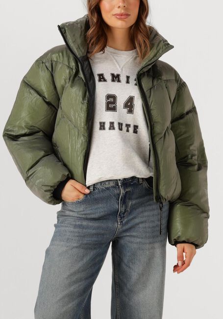 Groene KRAKATAU Gewatteerde jas QW531 - large