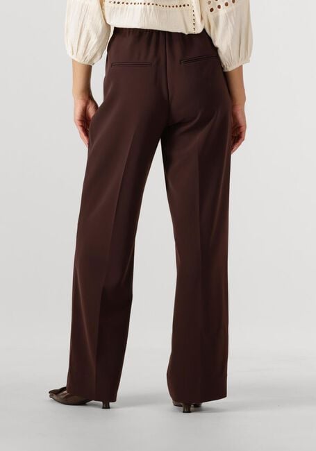 Bruine SECOND FEMALE Wijde broek FIQUE CLASSIC TROUSERS - large