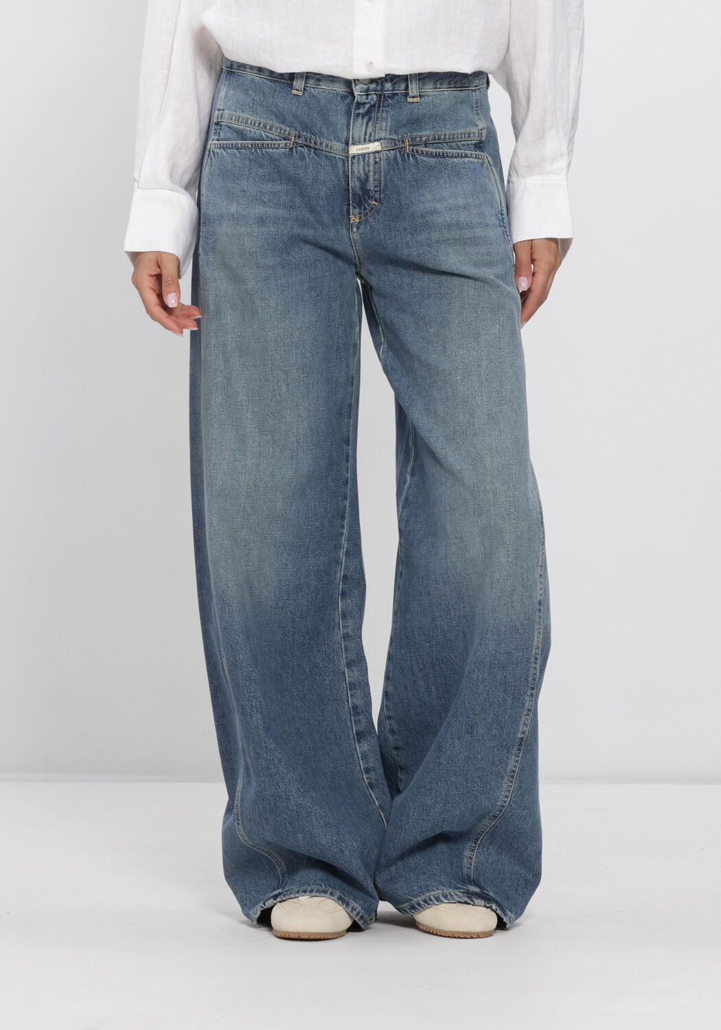 Blauwe CLOSED Wide jeans TORI-X - large