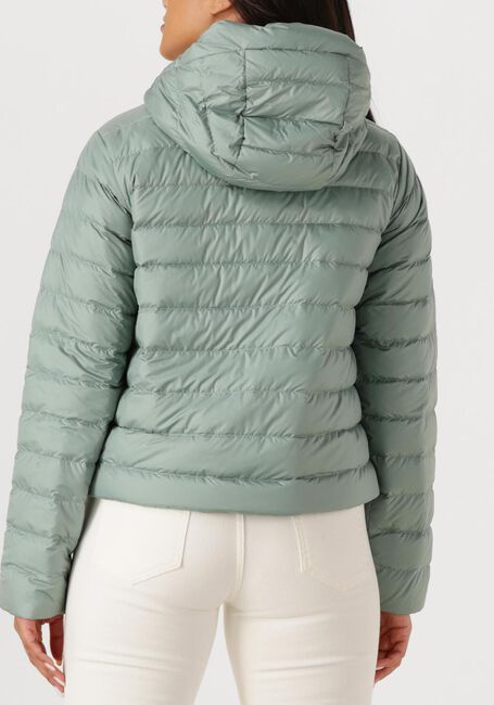 Groene WOOLRICH Leren jas QUILTED HOODED JACKET - large
