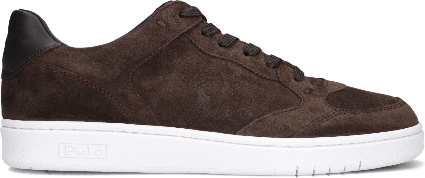 Ralph Lauren Lage Sneakers Heren Polo Court, Maat: 48, Materiaal: Suède, Kleur: Bruin