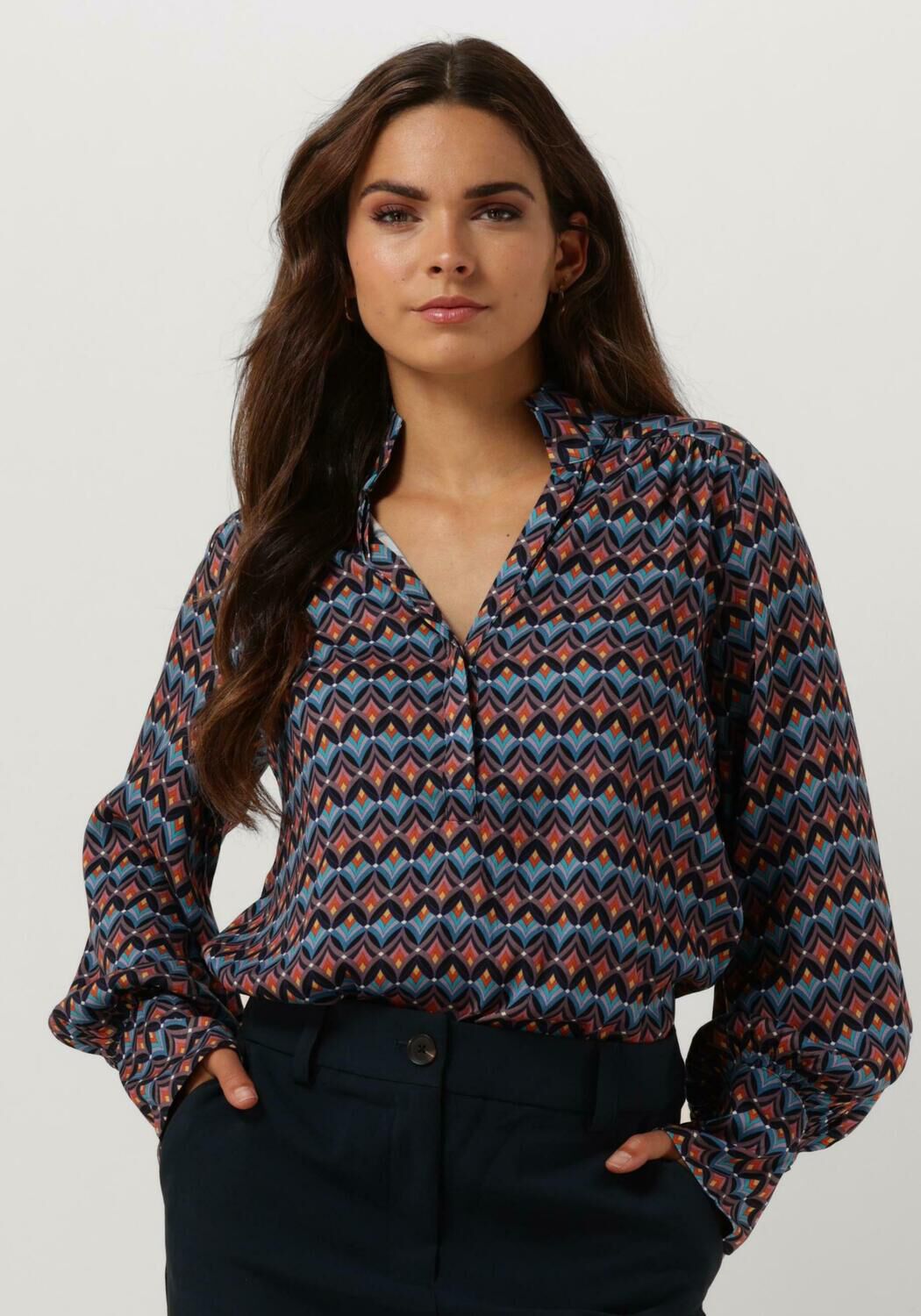 Dea Kudibal Blouse Dames Marikka Ev, Maat: M, Kleur: Blauw afbeelding 1