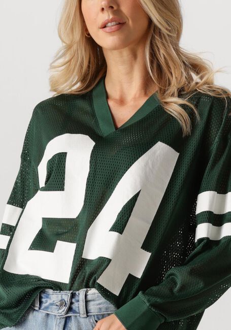 Donkergroene HAUTE L'AMITIÉ Top DRIFT NUMBER LS TEE - large