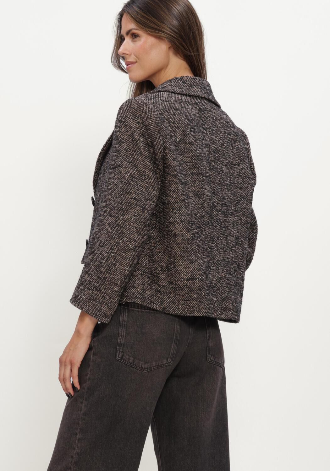 Bruine LUISA CERANO Blazer TWEED-BLAZERJACKE - large