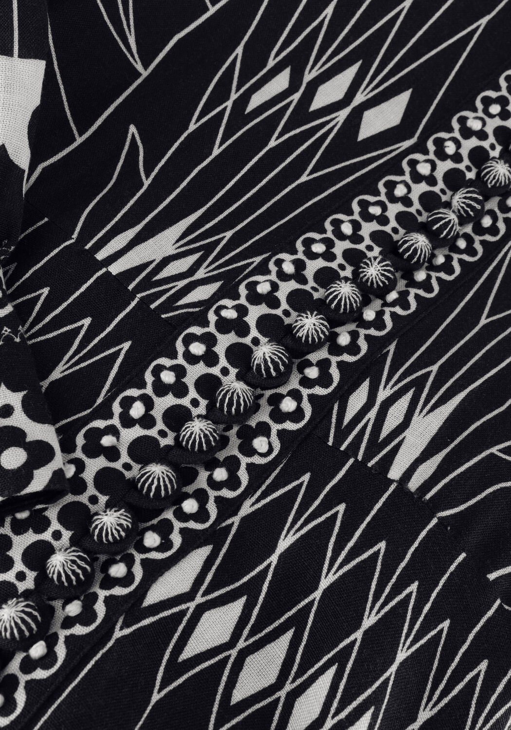 Zwarte SCARLETT POPPIES Midi jurk PERNILLA MIDI - large