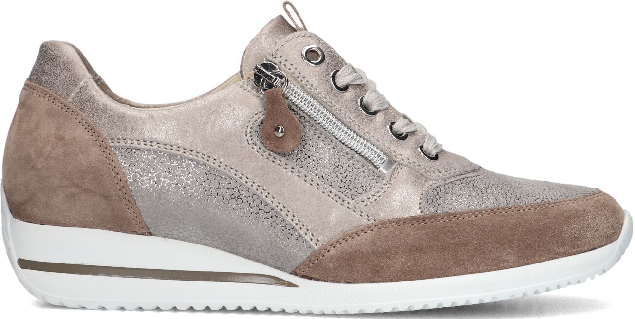 Waldläufer Lage Sneakers Dames 980008 Glit, Maat: 37, Materiaal: Leer, Kleur: Taupe