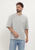 Grijze AMI PARIS T-shirt TSHIRT WITH HERITAGE AMI PARIS LABE