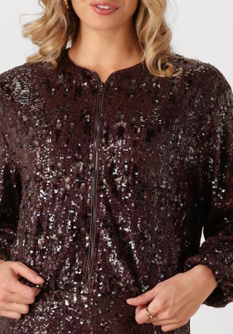 Bruine CO'COUTURE Jack SOPHIECC SEQUIN BALLOON JACKET - large