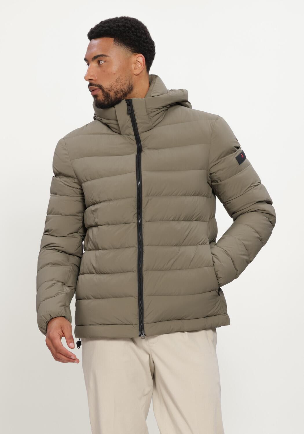 Peuterey Gewatteerde Jas Heren Boggs Grs 05, Maat: XL, Kleur: Khaki afbeelding