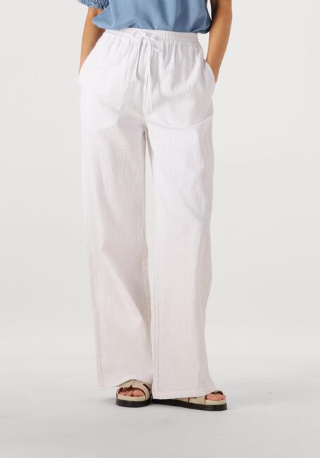 Witte CO'COUTURE Wijde broek LOISECC LINEN LONG PANT - large