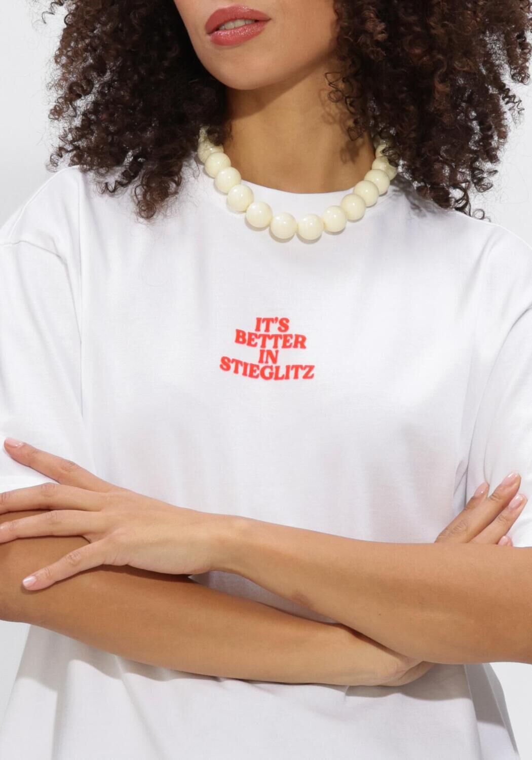 Witte STIEGLITZ T-shirt BRANCA T SHIRT - large