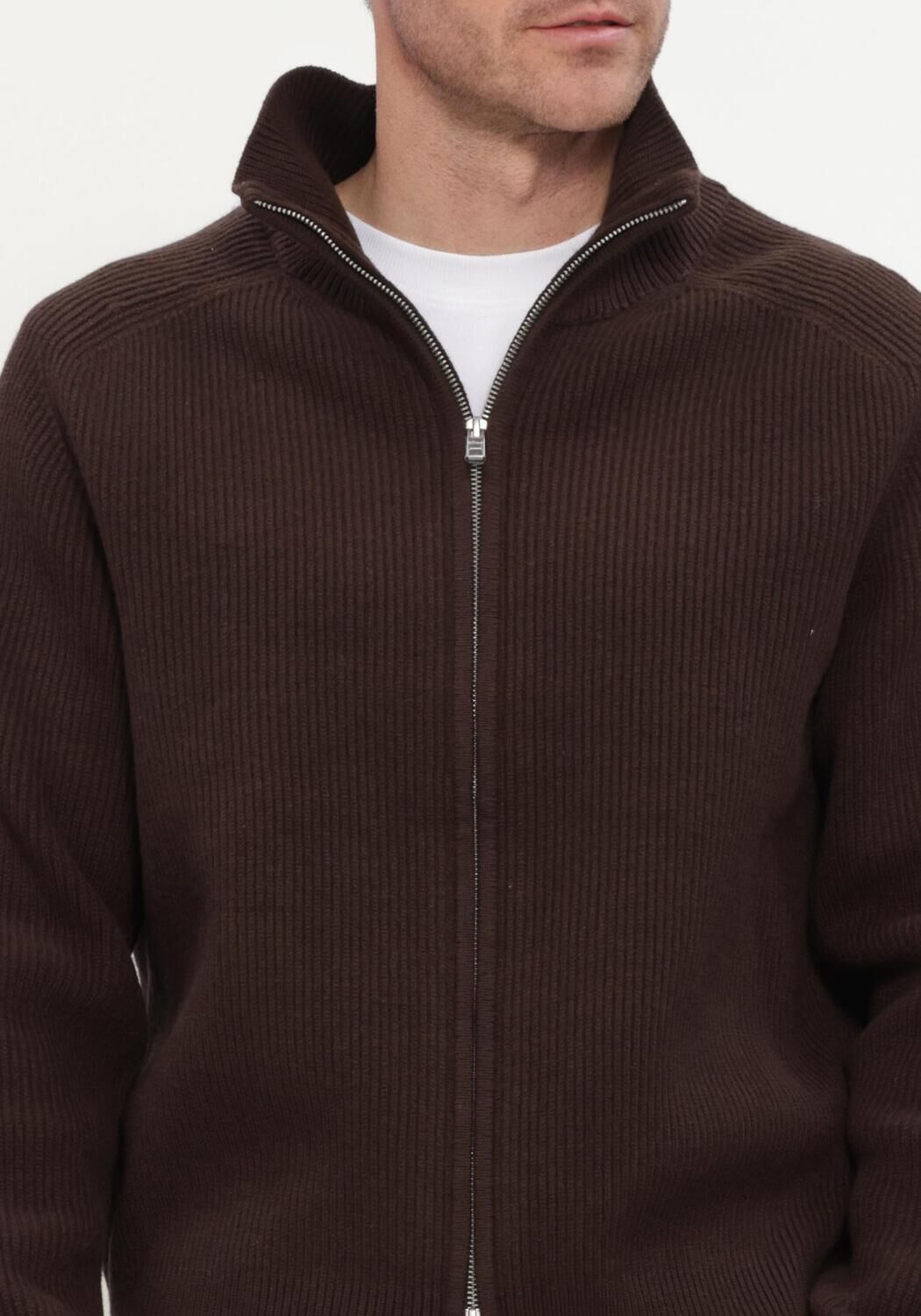 Bruine FLANEUR Vest BADGE KNIT CARDIGAN - large