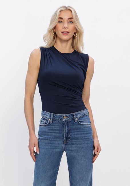 Donkerblauwe ROSEMUNDE Top BILLIE SL DRAPE TOP - large
