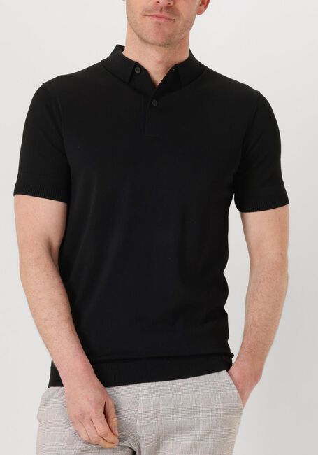 Zwarte GENTI Polo POLO BUTTON SS K2046-1260 - large