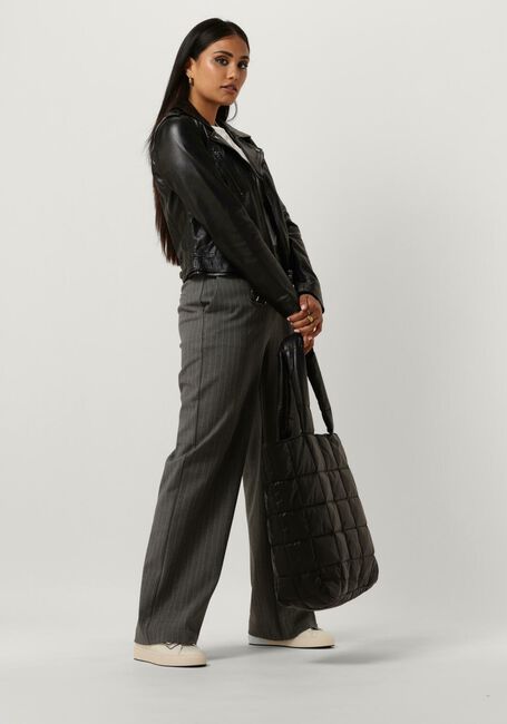 Zwarte IBANA Leren jas MOSS - large