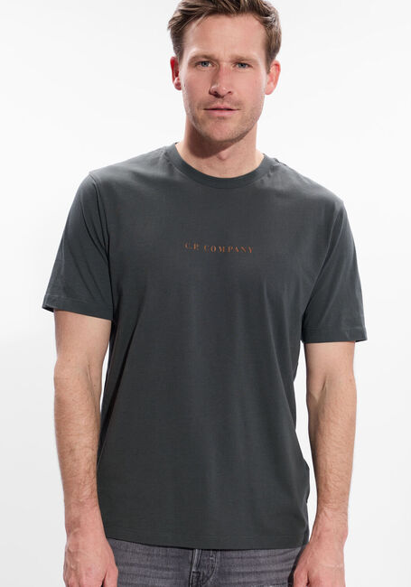 Donkergroene CP COMPANY T-shirt T SHIRTS SHORT SLEEVE IN JERSEY 30/1 - large