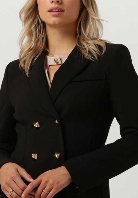 Zwarte ACCESS Blazer DOUBLE-BREASTED BLAZER WITH STUD - large